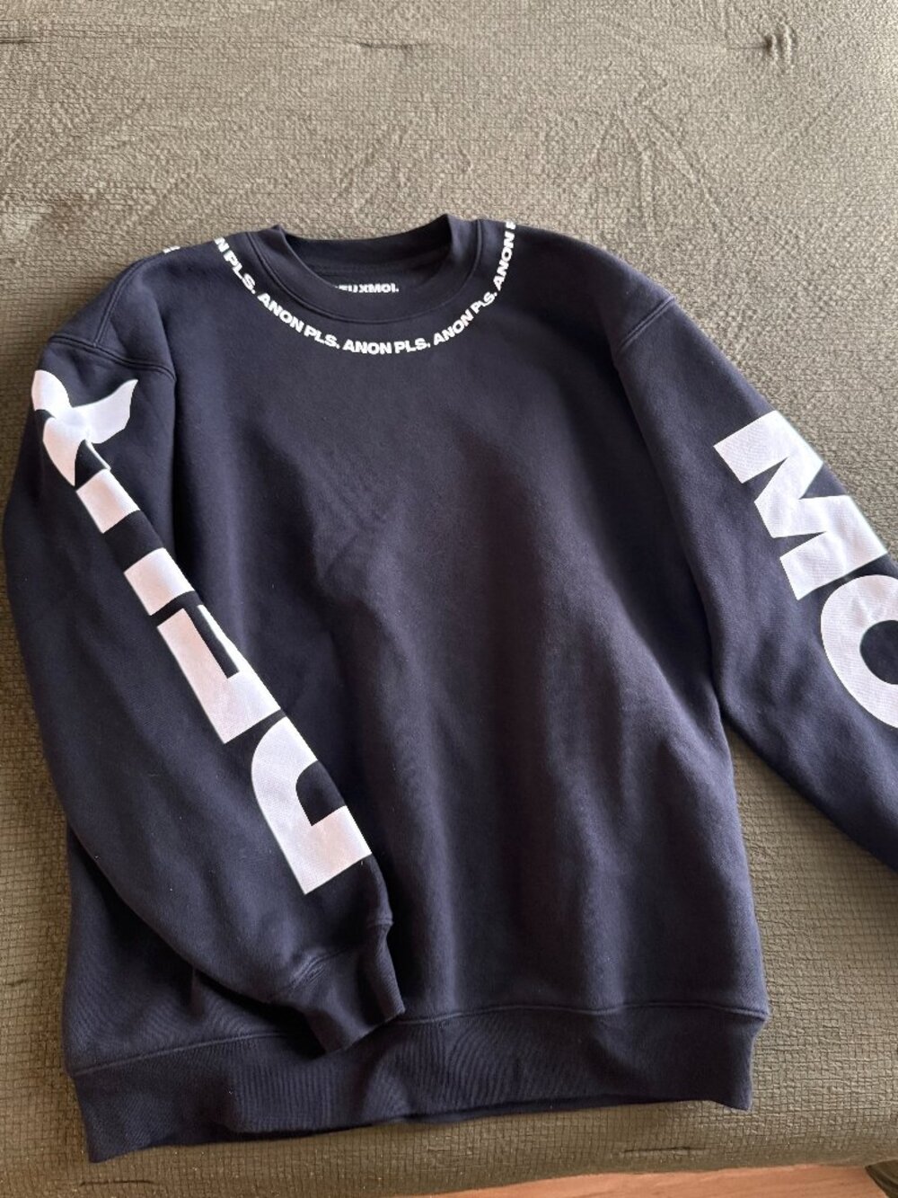 Deuxmoi Black Crewneck (S/M)